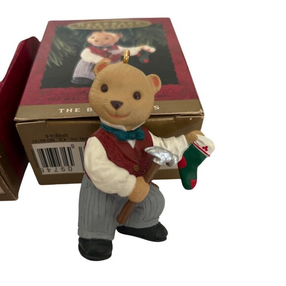 Vtg Hallmark 1993 The Bearingers Collection Ornament Set of 3 (Out Of 4) - Picture 2 of 15